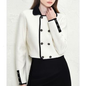 Womens Jackets VII Fall Clothing Vintage Simple Double Breasted Womens Top Jacket Blouse Sale Offers In Promotion 230815