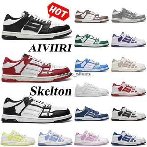 2023 Новая обувь Skeleton Shoe Top Top Low Darke Grey Crownly Blight Pink Purple Purple Designer Sneaker High Trainer