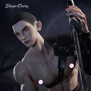 Dockor Shuga Fairy 13 Eagle BJD Doll Knifiering Assassin Shoulder Muscle Man Ninja Costume Jointed 230815