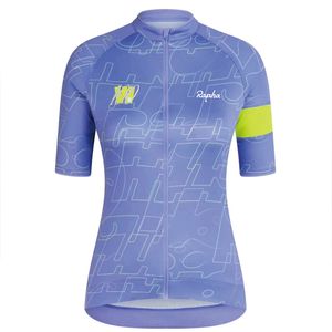 Koszulki rowerowe Topy Kobiety anty-UV Jersey Set Set Summer Oddychanie rowerowe MTB Rowerowe odzież Kobieta wyścigowa rowerowe ubrania rowerowe Suit 230815