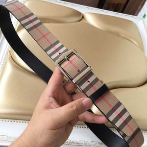 Designer Belt Luxury Men Classic Gold Silver Pin Buckle Belt Rands Double-Sided Man Women Casual Formal Dress Width 3,5 cm Fashion Versatile Multiple Styles