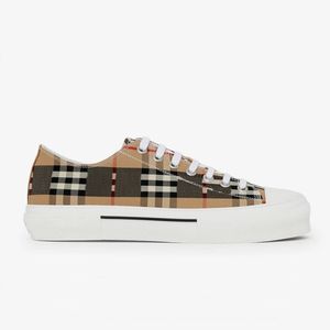 Designer Women Low Top Casual Shoes Canvas Shoe Luxury Top Quality Retro Plaid Cotton Running Shoes Tennis Sneakers