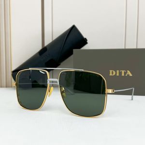 Dita Eyes Men's Handsome Large Frame Double Beam Solglasögon DTS157 Premium Sense Glasses Ratings J5WC