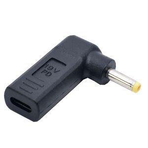 Ângulo reto de 90 graus tipo C typc c fêmea USB para 4,0*1,7 mm DC Conversor PD PD NOBREBOOP CONECOR