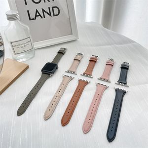 Apple Watch Strap Band Damla Tepe için Küçük Bel Deri Kayışı Tüm elma kayışları için 38/40/41mm/42/44/45mm