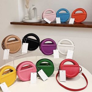 Nuove mini borse di moda borse di design portatile da design da donna con spalla singola spalla per messenger piccolo tendenza del telefono tondo porta