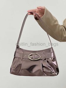 Umhängetaschen 2023 Nische Neue Frauentasche Silber personalisierte plissierte einzelne Schulter -Unterarm -Tasche Y2K Spicy Girl Vielseitige Pendelhandtasche Caitlin_fashion_bags