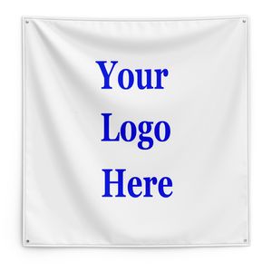 Bannerflaggor Custom Square Flag Double Sided Printing Company Promotion Advertising Home Decoration 100d Polyester Banner Tapestry 230814