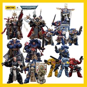 Militära figurer Förordförande Joy Toy 1/18 Åtgärd Figur 40K Primaris Captain Black Legion Chaos Lord Anime Collection Militär Modell 230814