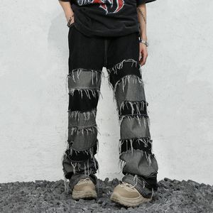 Мужские джинсы ropa grunge y2k Streetwear Сложные джинсы мешковаты