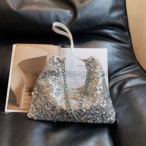 Bolsas de ombro super brilhante bolsa de ombro subterrânea para a nova aparência feminina de alta aparência moda líquida textura vermelha oblíqua de bolsa transversal tidestillishdesignerbags