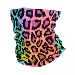 Scarves Leopard Bandana Neck Cover Printed Fur Balaclavas Face Mask Scarf Multifunctional Headwear Riding Unisex Adult Windproof