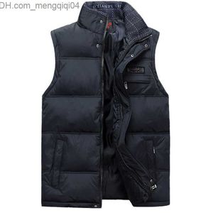 Jackets masculinos Jaqueta sem mangas masculina Colete de inverno chinês Casual Casual Cotton Pad Men's Warm Collar Vest Fotógrafo de Cauda masculina Red Z230816