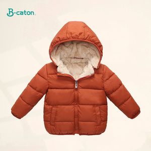 Jackets Kids Cotton Cloods Down Jacket Coat Caso Baby Crianças meninas meninas Cashmere Winter grossa quente com capuz de capuz 230816