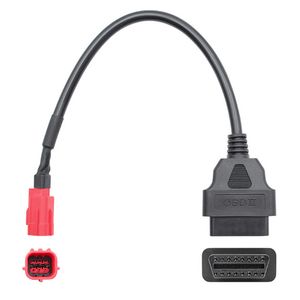 OBD Motorcykelkabel för Honda 6 -stifts plugkabeldiagnostisk kabel 6Pin till OBD2 16 -stiftadapter