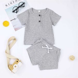 Clothing Sets Baby Newborn Infant Baby Boys Clothes Set Knitted T-shirt Shorts Casual Clothing Summer Costumes