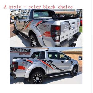 Car Stickers Both Sides Car Head Tail Decals Vinyl KK Decoration Auto Car-styling Accessories For Ford RANGER Raptor F150 Pickup291u