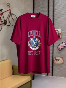 Blcg Lencia unisex Summer T-shirts damskie wadze ciężka 100% bawełniana tkanina potrójne wykonanie wykonania plus rozmiar TESS SM130270