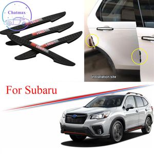 3 Colors Universal For Subaru Series Forester Outback BRZ WRX 4Pcs PVC Car Anti-Collision Strip Car Door Bumper Trim Protector Str251o