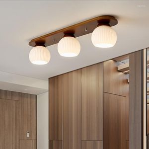 Luzes de teto Personalizou Walnut Corredor corredor Light House Housed Housed Housed Housed Housed Hallway Japanese Style Silencioso