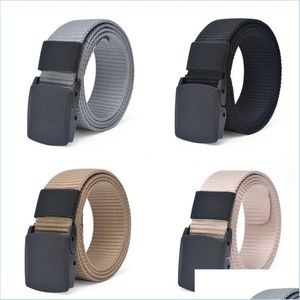 Belts Snap Button Belt Quick Drying Smooth Motion Buckles Anti Allergy Ceinture Fashion Accessory Woman Man Waistband Outdoors 2 75Rd Dhkem