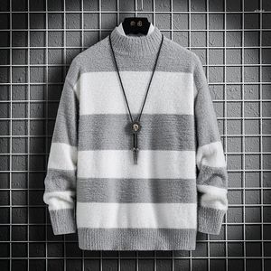 Camisolas masculinas 2023 Sweater de inverno Sweter quente de manga longa Misca de lã de alta qualidade suéter casual1855