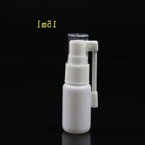 15 ml weißer leerer Kunststoff -Nasensprühflasche mit 360 -Grad -Rotation Sprühnasenreinigung Pumpe Sprühflasche Atomizer AJMXO