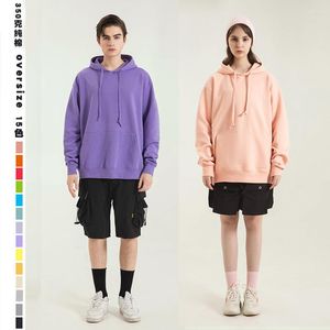 Herren Hoodies 15 Farbe Frauen Hoodie Cotton Crew Hals Lose Drop Schulter Oversize Harajuku Streetwear Pullover Pullover Tops Kleidung