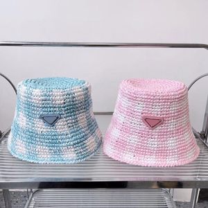 Moda Hat Straw Hat Hats Bucket Designer Mens Casquette Triangle Hats P Capéu de Sun Summer Sun For Women Beach Cap Contraste Basin Cap 238169D