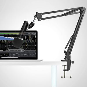 Flash Brackets SM57 Mic Stand con pop Filter Microfono braccio di braccio in schiuma Copertina per SM57LC Cardioid Dyamic 230816