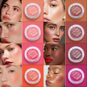 Blush PHOERA 8 Colors Natural Lasting Cream Not Fragile Waterproof Matte Blusher Brighten Face Contour Paste Makeup TSLM1 230815