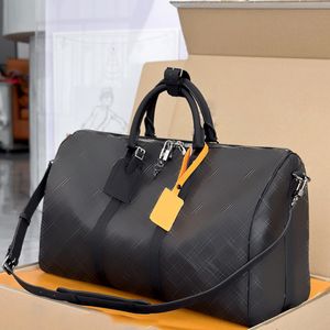 Designer-Reisetasche, klassisch, 45 cm, 50 cm, 55 cm, Reisegepäck für Männer, echtes Leder, Umhängetaschen, Herren- und Damenhandtaschen, große Kapazitäten für Reisen