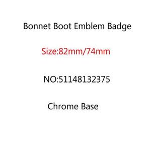 200 pcs lotto 82 mm 74 mm Emblema di avvio in cofano badge anteriore Logo del bagagliaio posteriore E46 E39 E38 E90 E60 X3 X5 X6 511481323260S