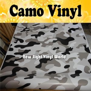 JUMBO SNOW Camouflage Vinyl Car Wrap Camo Film Sheet Roll Arctic Urban Camouflage Vinyl Film Bubble Size1 50 30m Roll248r