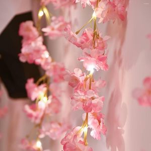 Kwiaty dekoracyjne 6,6 stóp 20 diody LED światła sznurka w bajce Dekoracja zasilania baterii na Walentynki