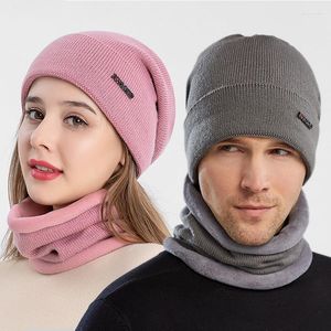 Berets K158 Winterhut Knochen Männliche Mesh Beanie Laith warme Schädel modische kalte Bobble -Balaclava -Kappe mit Ohrflächen