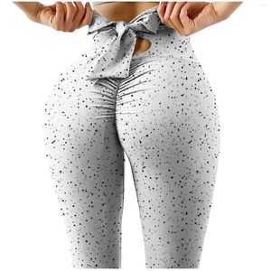 Pantaloni da donna Donne Stampare la vita alta elastica Stretthcy Fitness Fitness Leggings Yoga Abbigliamento alla moda e minimalista 2023