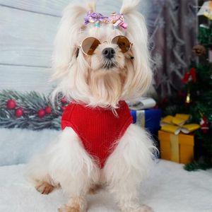 Abbigliamento per cani Cat Christmas Gest cucciolo Costumi senza maniche elastiche Pretty a due legri