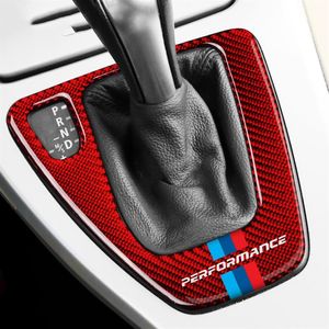 BMW E90 E92 E93 3 Serisi Emblem Çıkartma Çıkartma Araç İç Karbon Fiber Dişli Vites Paneli M Performans Trim247D