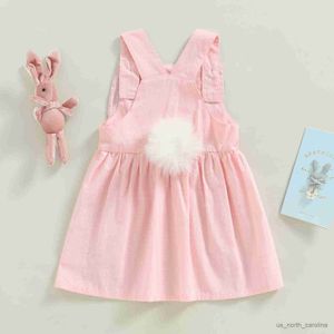 Abiti per ragazze Baby Pasqua vestito generale Specente Abito da sentenza a maniche quadrate R230816