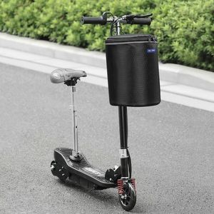 Panniers -Taschen Schwarz wasserdichte Elektrofahrradkorb Fahrrad Hanging Faltradfahrten Vorräte Outdoor Sports Rideon Accessoires 230815