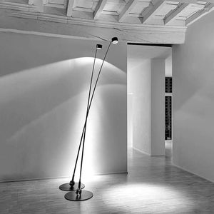 Lâmpadas de piso Criatividade nórdica minimalista Pólo longo Lâmpada LED LED SALA DAZEMA CASA CASA CAINHO CABELO CACURA DE PESQUISA LUZ