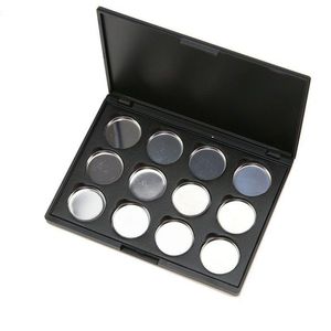 Empty Magnetic Eyeshadow Makeup Palette with 12Pcs 26mm Round Metal Pans Euqfv