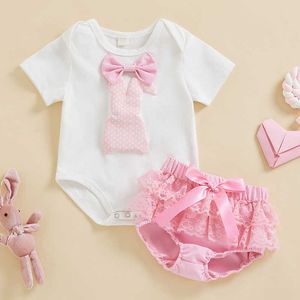 Conjuntos de roupas do bebê 0-24 recém-nascidos do bebê meninas conjuntos de roupas coelho macacão tule arco shorts roupas de verão