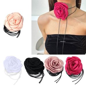 Pendant Necklaces Bridal Wedding Party Necklace Flower Choker With Durable Beautiful Design Jewelry Cloth