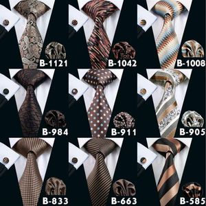 Brown Mens Neck Tie Set High Quality Cheap Fashion Accessories Classical Adult Necktie Ties For Mens Neckties 242Z