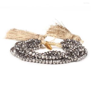 Strand Go2Boho Armband för kvinnor gåva mexikanska armband Miyuki Tassel Pulseras Femme Crystal Pärledsmycken Drop Jewellery