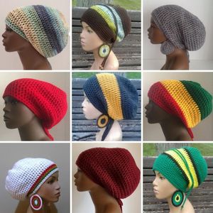 Czapki czapki/czaszki kobiety czapka czapka czapka transgraniczna Rasta Millinery Hats Ręcznie tkany Fishnet Dust Fashion Retro 230815