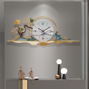 壁時計家の装飾中国の装飾時計アートレストランの懐中時計現代シンプルなクリエイティブミュートファッション