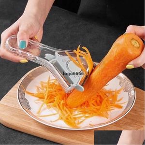 フルーツ野菜ツール昇華3 in 1ピーラーステンレススチールポテトスライサーシュレッダーmtifunctional Peelers Cutter Grater Drop Deli Dhuo2